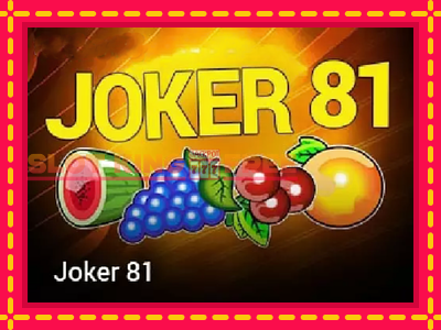 Joker 81 tasuta mänguautomaat