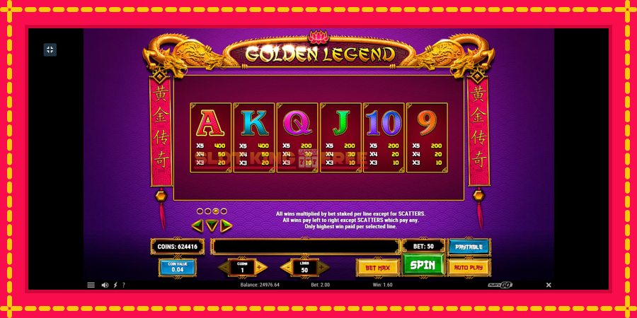 Golden Legend - automaatne põnevate proovitükkidega