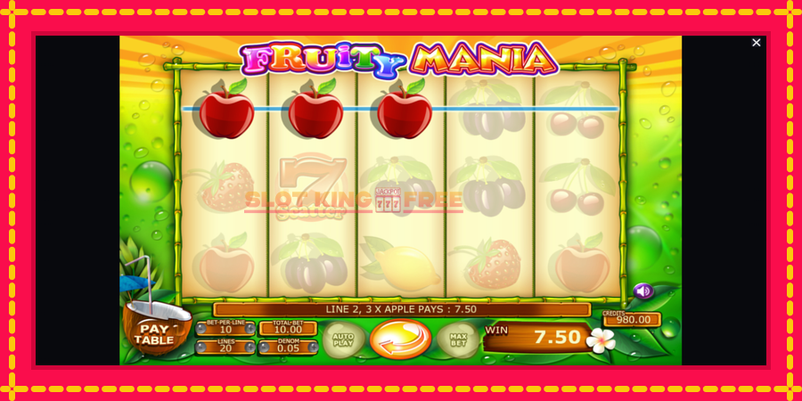 Fruity Mania - automaatne põnevate proovitükkidega