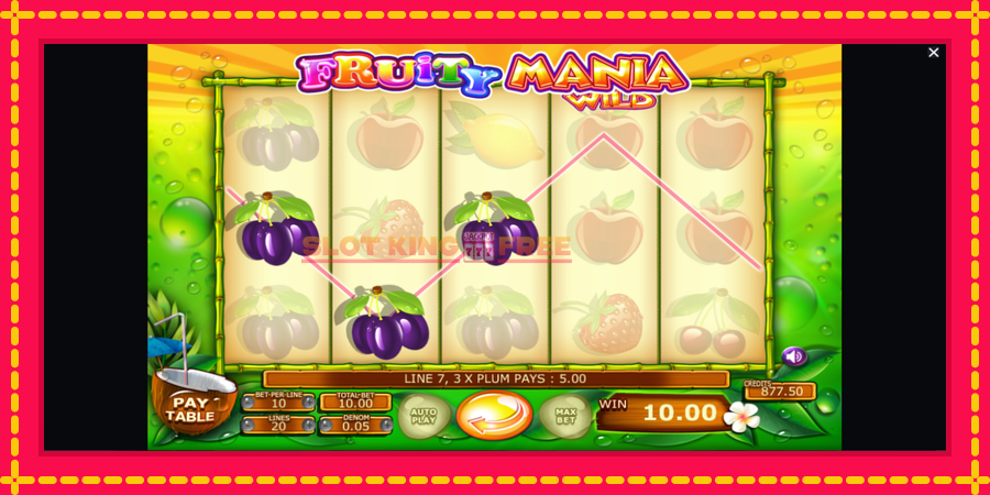 Fruity Mania - automaatne põnevate proovitükkidega