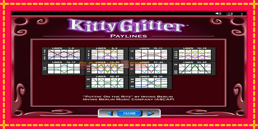 Kitty Glitter - automaatne põnevate proovitükkidega