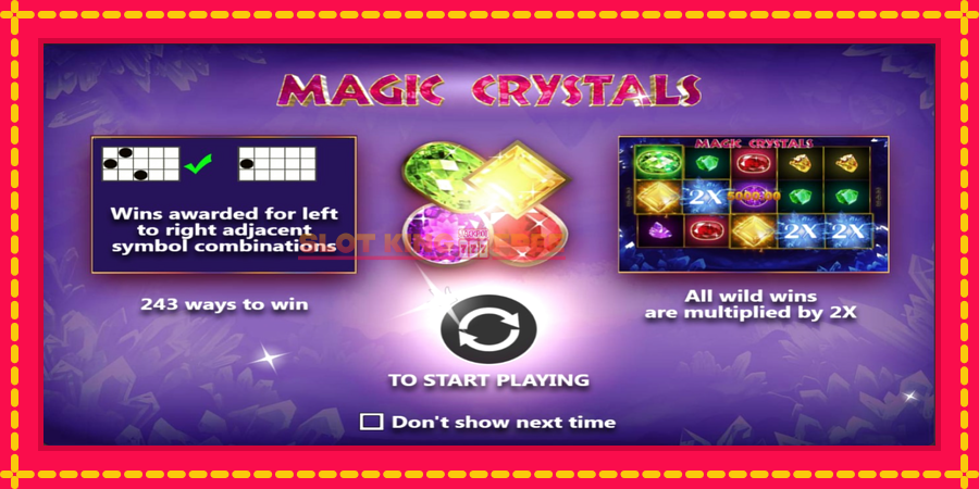 Magic Crystals - automaatne põnevate proovitükkidega