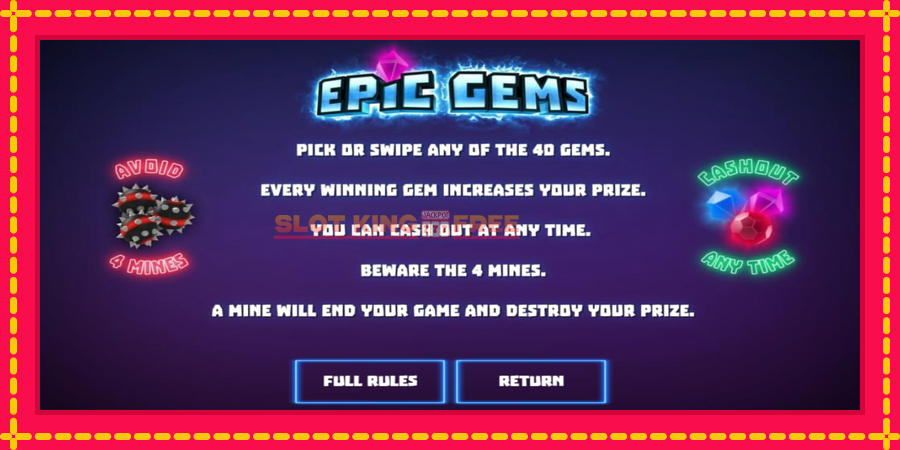 Epic Gems - automaatne põnevate proovitükkidega