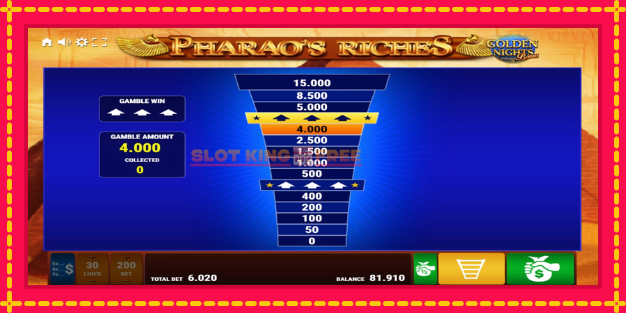 Pharaos Riches Golden Nights - automaatne põnevate proovitükkidega