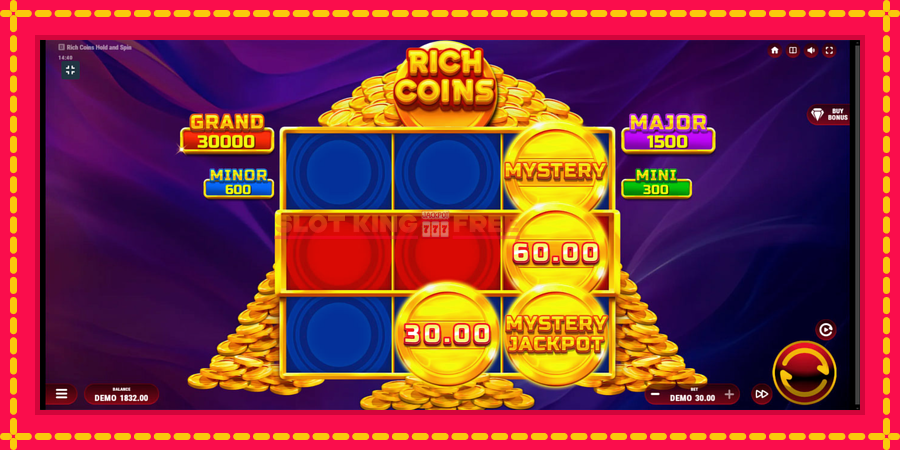 Rich Coins Hold and Spin - automaatne põnevate proovitükkidega