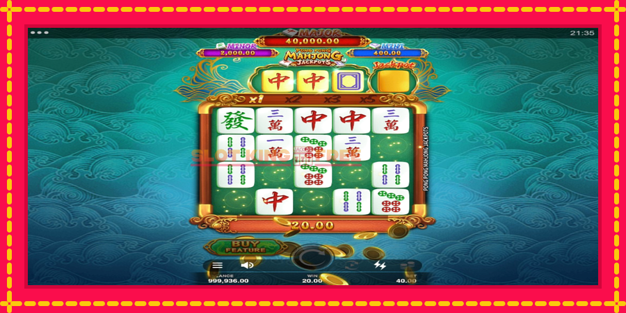 Pong Pong Mahjong Jackpots - automaatne põnevate proovitükkidega