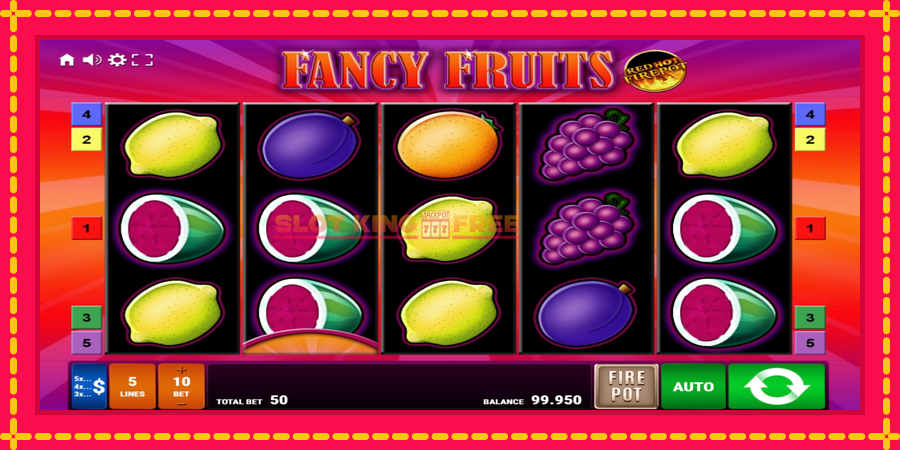 Fancy Fruits Red Hot Firepot - automaatne põnevate proovitükkidega