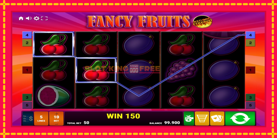 Fancy Fruits Red Hot Firepot - automaatne põnevate proovitükkidega