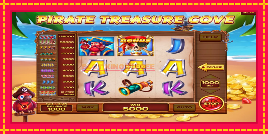 Pirate Treasure Cove 3x3 - automaatne põnevate proovitükkidega