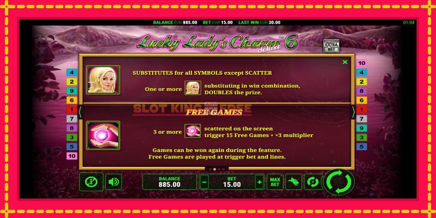 Lucky Ladys Charm Deluxe 6 - automaatne põnevate proovitükkidega