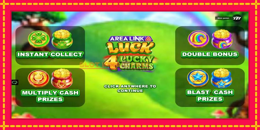 Area Link Luck 4 Lucky Charms - automaatne põnevate proovitükkidega