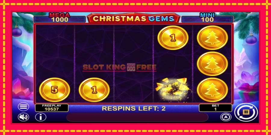 Christmas Gems Hold & Win - automaatne põnevate proovitükkidega