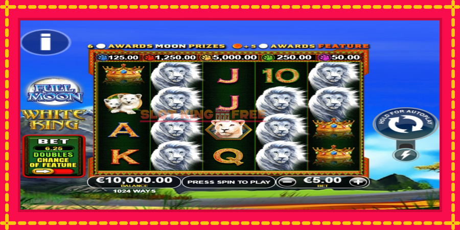 Full Moon: White King PowerPlay Jackpot - automaatne põnevate proovitükkidega