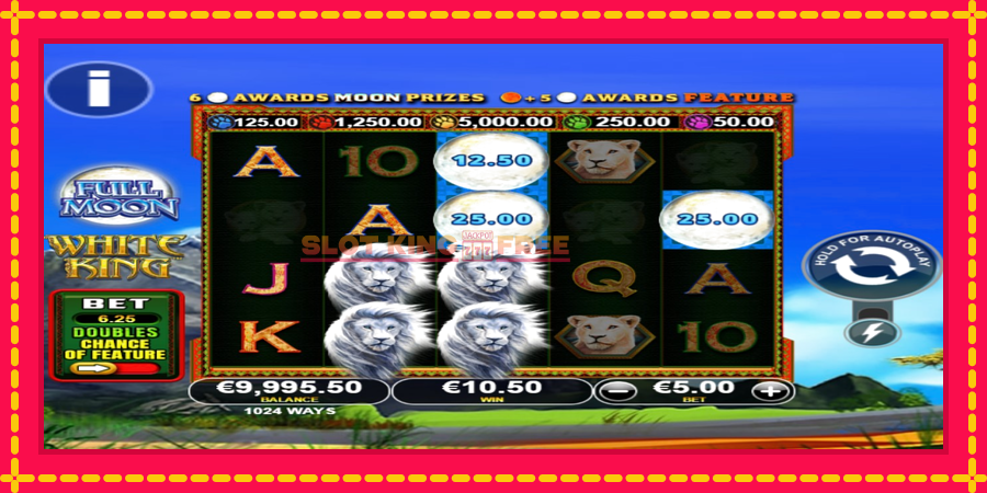 Full Moon: White King PowerPlay Jackpot - automaatne põnevate proovitükkidega