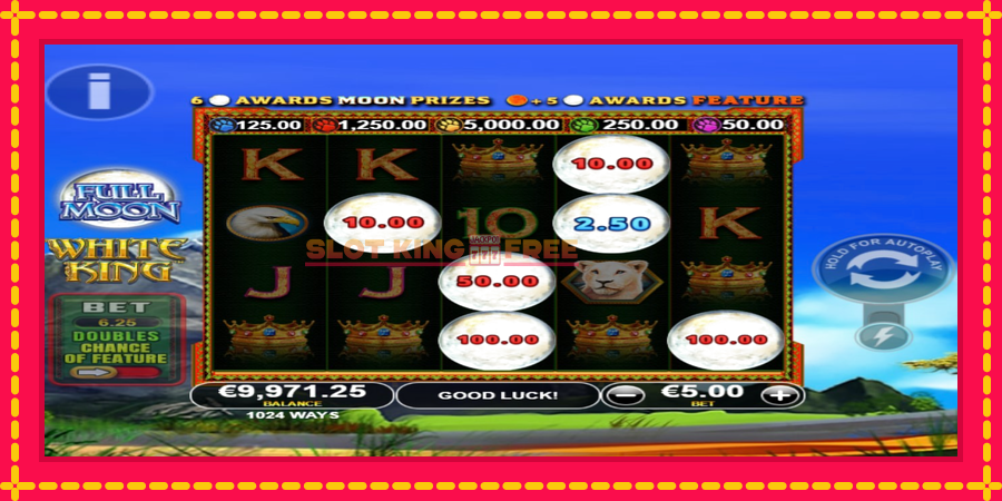 Full Moon: White King PowerPlay Jackpot - automaatne põnevate proovitükkidega