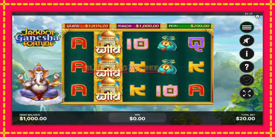 Jackpot Ganesha Fortune - automaatne põnevate proovitükkidega