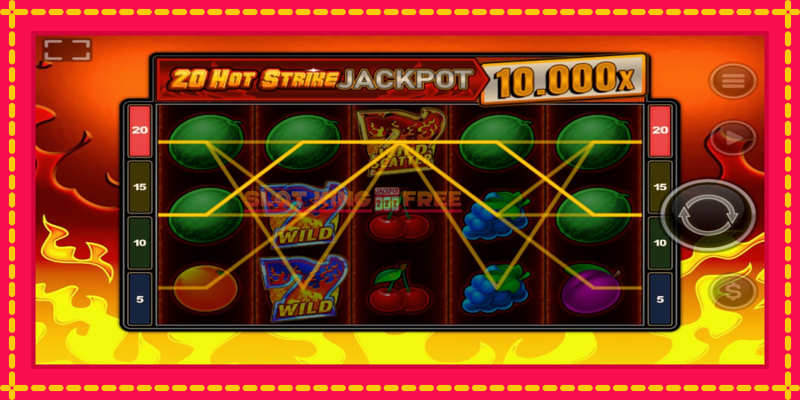 20 Hot Strike Jackpot - automaatne põnevate proovitükkidega