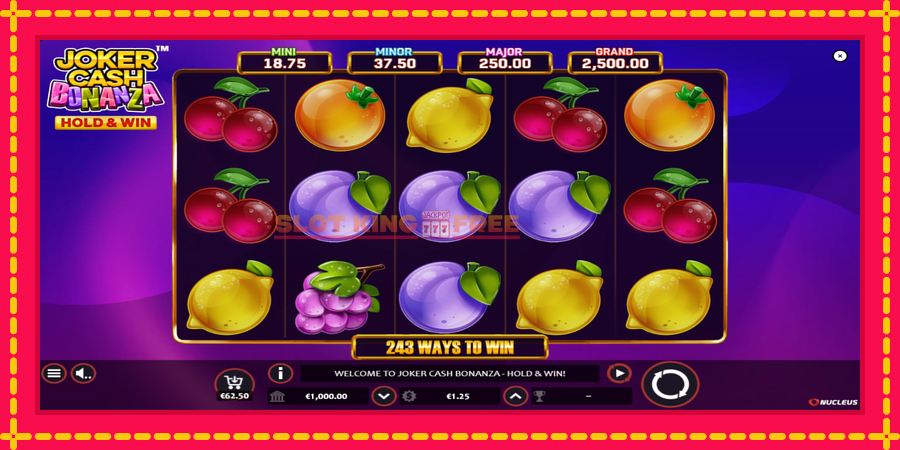 Joker Cash Bonanza - Hold & Win - automaatne põnevate proovitükkidega