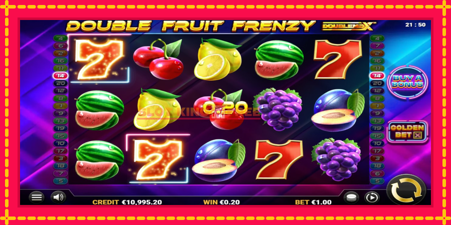 Double Fruit Frenzy DoubleMax - automaatne põnevate proovitükkidega