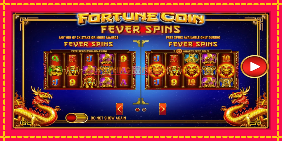 Fortune Coin Fever Spins - automaatne põnevate proovitükkidega