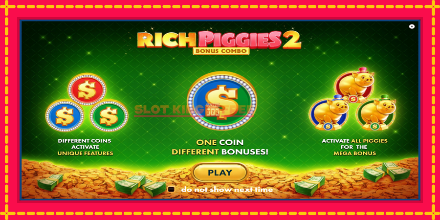 Rich Piggies 2: Bonus Combo - automaatne põnevate proovitükkidega