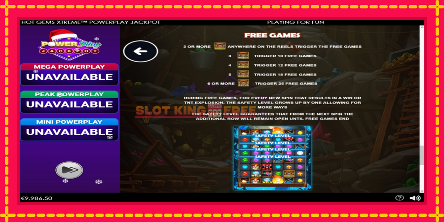 Hot Gems Xtreme PowerPlay Jackpot - automaatne põnevate proovitükkidega