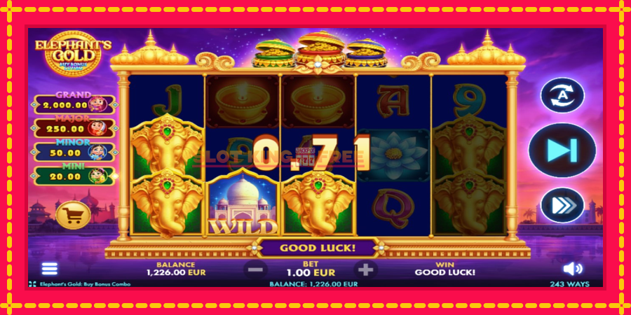 Elephants Gold Buy Bonus Combo - automaatne põnevate proovitükkidega