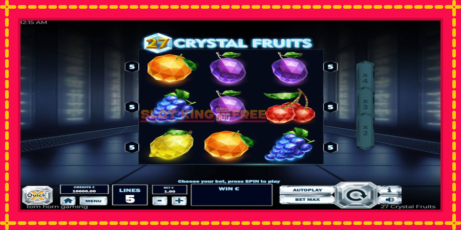 27 Crystal Fruits - automaatne põnevate proovitükkidega