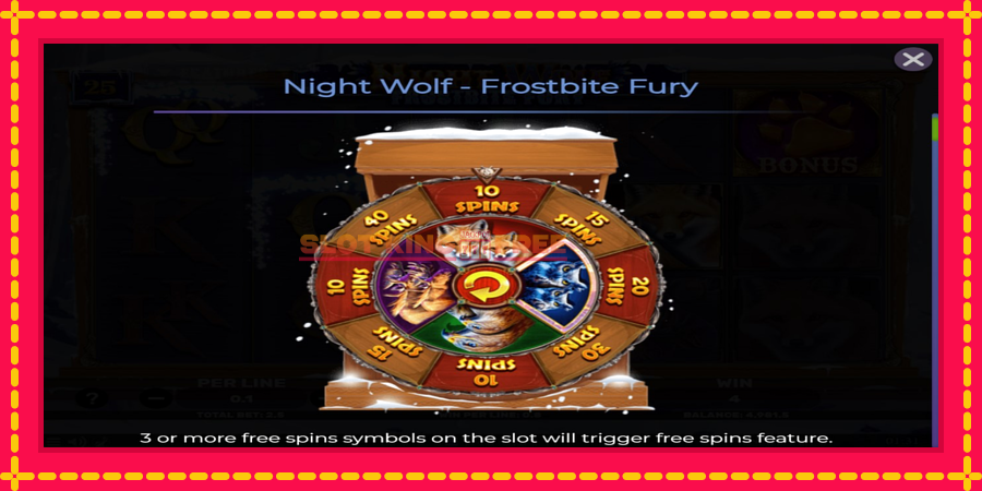 Night Wolf - Frostbite Fury - automaatne põnevate proovitükkidega