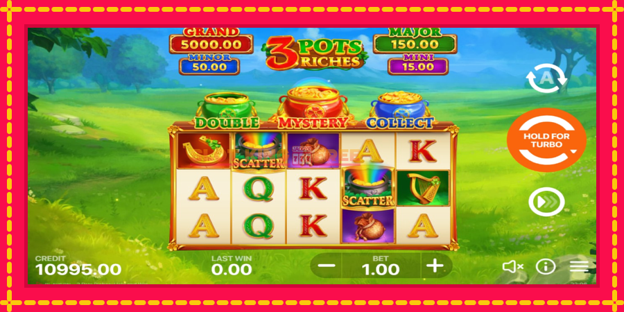 3 Pots Riches: Hold and Win - automaatne põnevate proovitükkidega