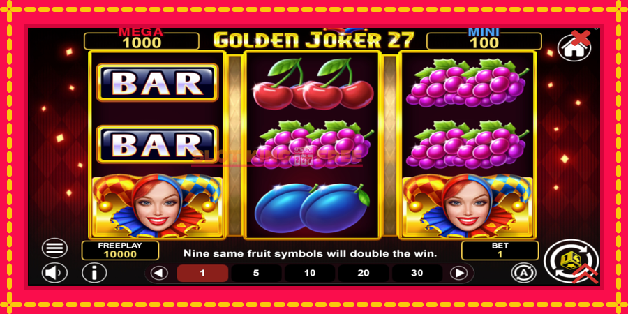 Golden Joker 27 Hold & Win - automaatne põnevate proovitükkidega