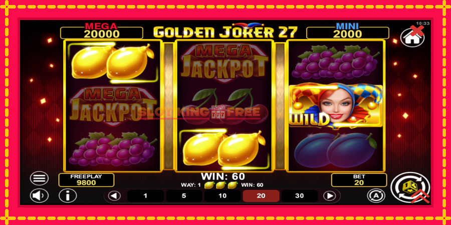 Golden Joker 27 Hold & Win - automaatne põnevate proovitükkidega