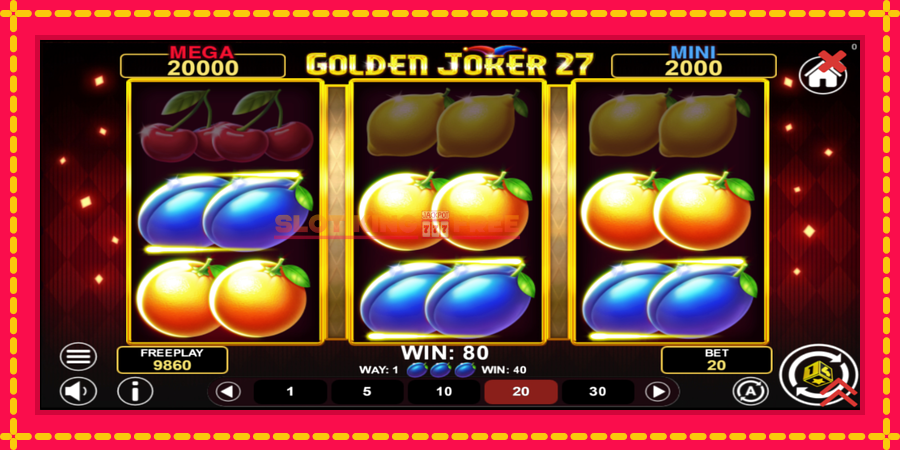 Golden Joker 27 Hold & Win - automaatne põnevate proovitükkidega