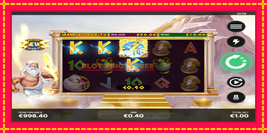 Angry Zeus Jackpot - automaatne põnevate proovitükkidega