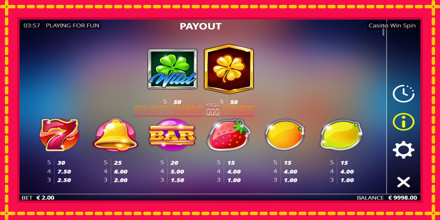 Casino Win Spin - automaatne põnevate proovitükkidega