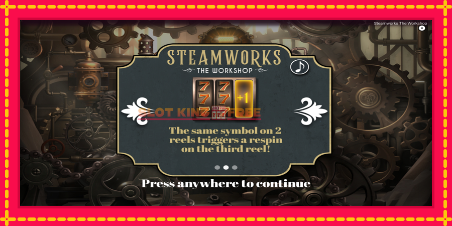 Steamworks - The Workshop - automaatne põnevate proovitükkidega