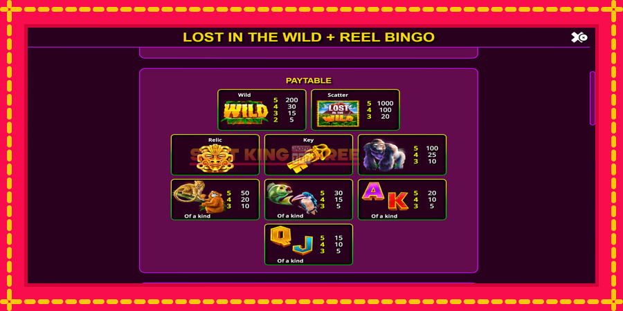 Lost in the Wild with Reel Bingo - automaatne põnevate proovitükkidega