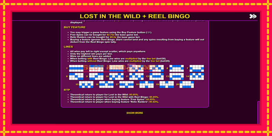 Lost in the Wild with Reel Bingo - automaatne põnevate proovitükkidega