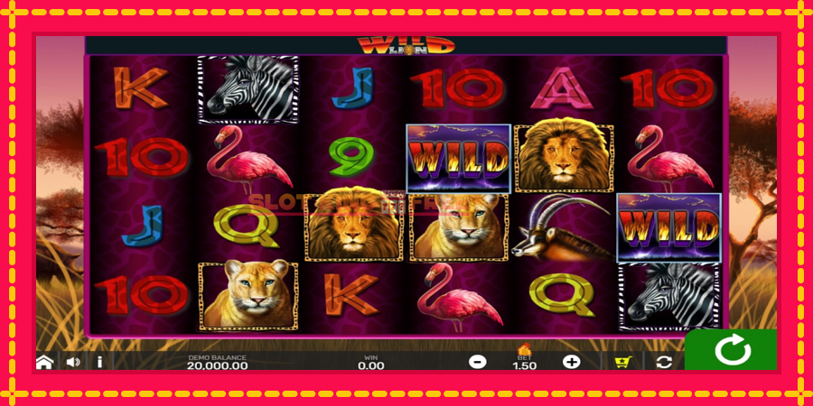 Wild Lion with Reel Bingo - automaatne põnevate proovitükkidega