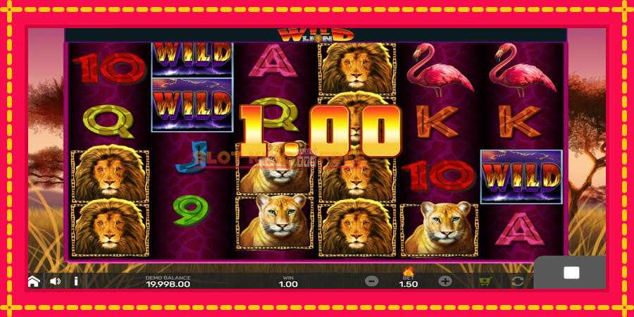 Wild Lion with Reel Bingo - automaatne põnevate proovitükkidega