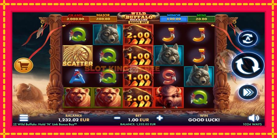 Wild Buffalo Hold N Link Bonus Buy - automaatne põnevate proovitükkidega