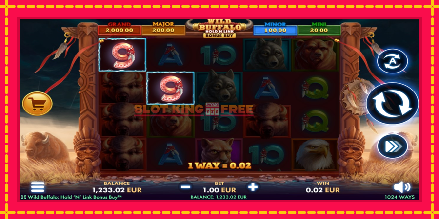 Wild Buffalo Hold N Link Bonus Buy - automaatne põnevate proovitükkidega