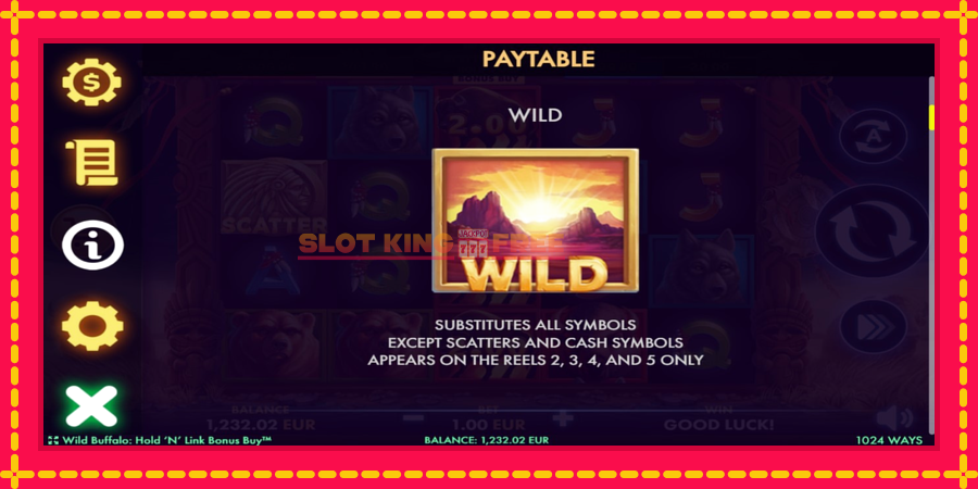 Wild Buffalo Hold N Link Bonus Buy - automaatne põnevate proovitükkidega