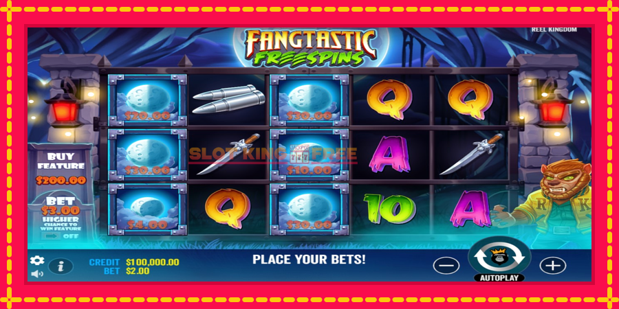 Fangtastic Freespins - automaatne põnevate proovitükkidega