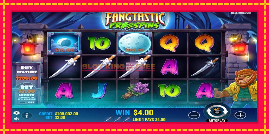 Fangtastic Freespins - automaatne põnevate proovitükkidega