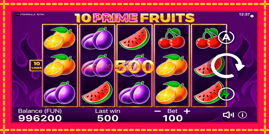 10 Prime Fruits - automaatne põnevate proovitükkidega