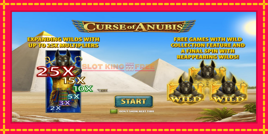 Curse of Anubis - automaatne põnevate proovitükkidega