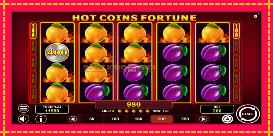 Hot Coins Fortune - automaatne põnevate proovitükkidega