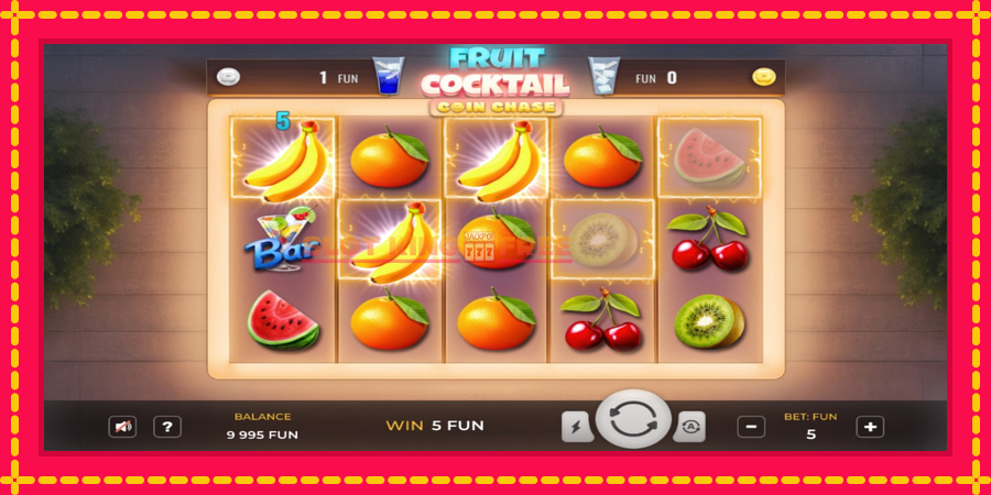 Fruit Cocktail Coin Chase - automaatne põnevate proovitükkidega