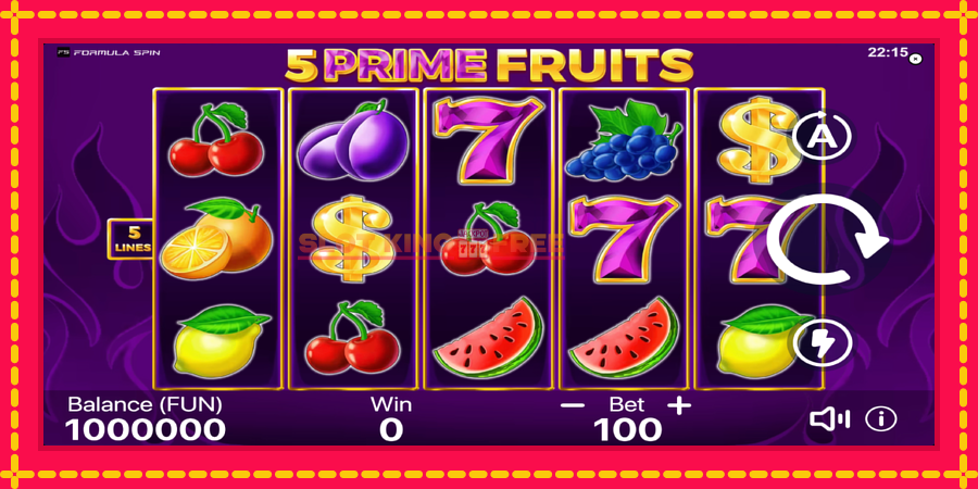 5 Prime Fruits - automaatne põnevate proovitükkidega